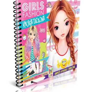 GIRLS FASHION- Knjiga dizajna sa stikerima i šablonima